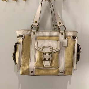 Coach Straw Tote Bag
